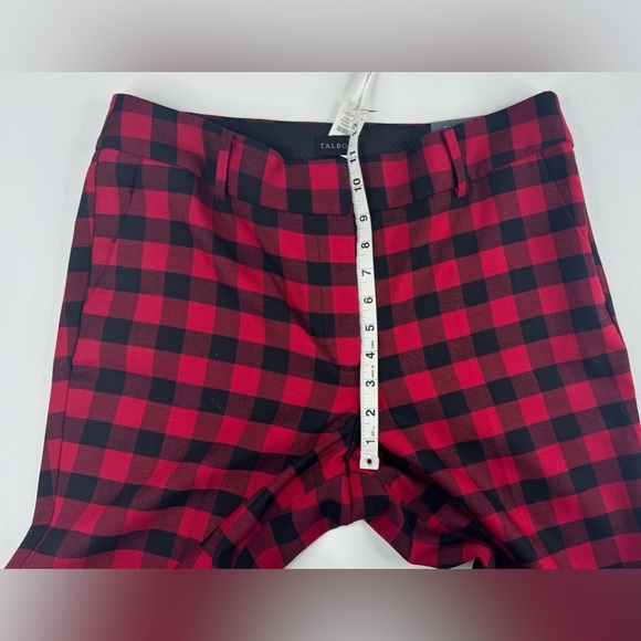NWT Talbots Hampshire Ankle Buffalo Plaid Wool Blend Pants Size 12 - Picture 8 of 12